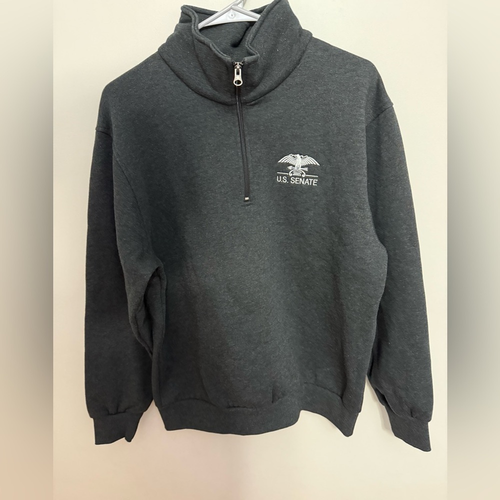 Gray Zip-Up Sweater